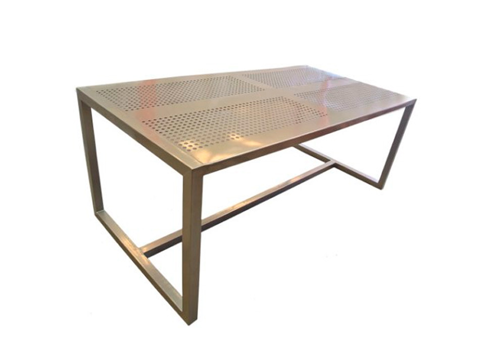 Mesa de Metal para Pícnic - Redonda de 46", Azul